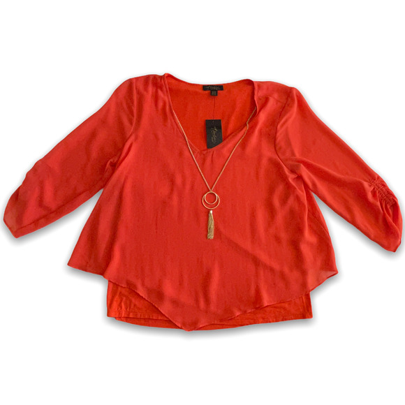 Thalia Sodi Necklace Top Layered Ruched-Sleeve - Picture 2 of 7